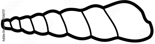 Exotic sheashell doodle beach sand