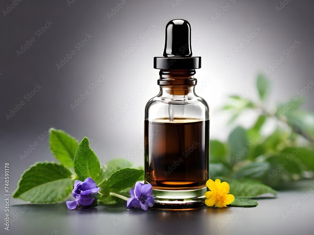 Glass Dropper Bottle containing liquid medicine Glass Dropper Bottle containing liquid medicine