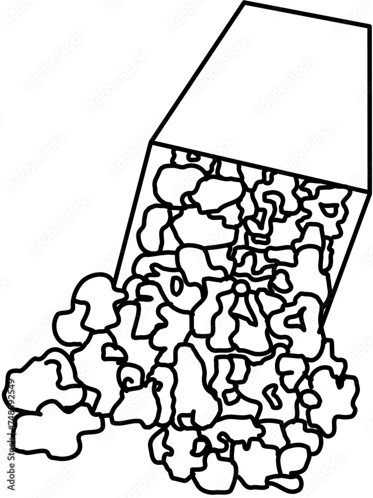 cinema movie popcorn outline cinema movie popcorn outline