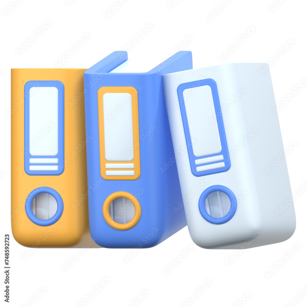 binder 3D Illustration Icon Pack Element binder 3D Illustration Icon Pack Element