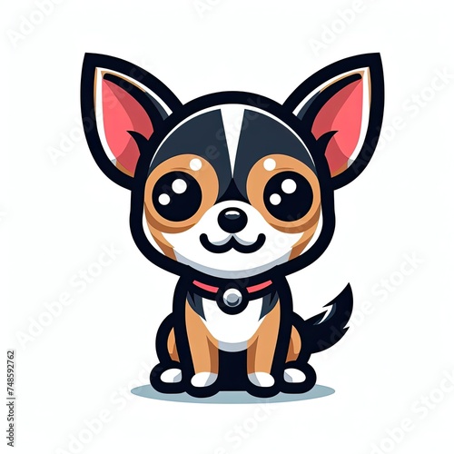 Tiny Treasure: Illustrated Chihuahua Portrait © Ksu