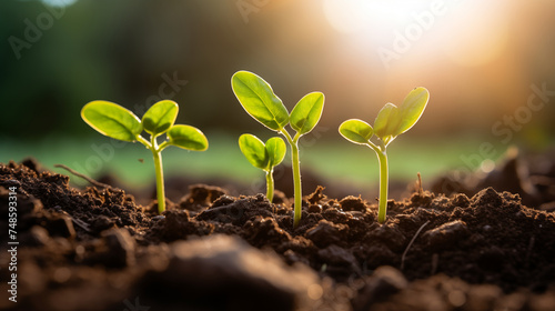 Nature's Renewal: The Growth and Vitality of Seeds in Rich Soil