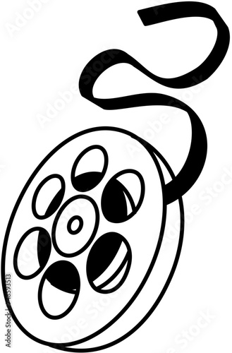 movie cinema, movie roll outline