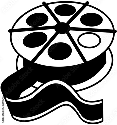 movie cinema, movie roll outline