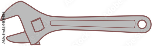 Workshop tools equipment doodle adjustable wrench