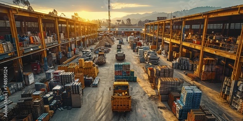 Construction Material Depots, Storing vast quantities of building materials, these warehouses supply the construction industry, supporting infrastructure development.