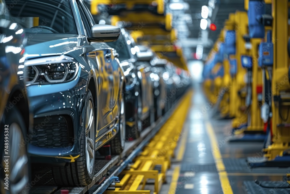 Automotive warehouses with a vast array of components ensure readily available parts for repairs and maintenance.