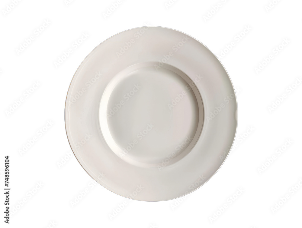 Party Plate on isolated on transparent png background. Generative ai	
