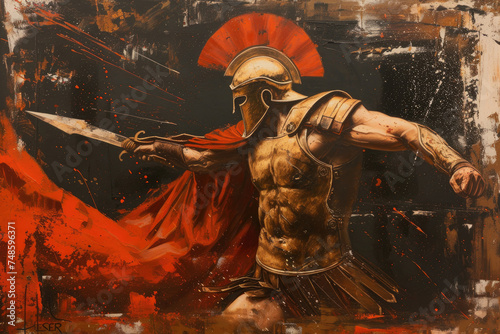 The Valor of a Roman Centurion photo
