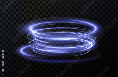 Vector tornado white, winter whirlwind white , light funnel white , swirling white lines light. Festive design element. Vector png.	
