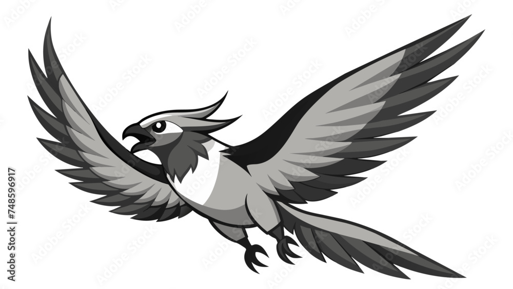 Obraz premium eagle vector illustration. eagle with wings.