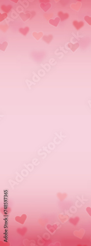 pink valentine's background heart romantic illustration © Anna