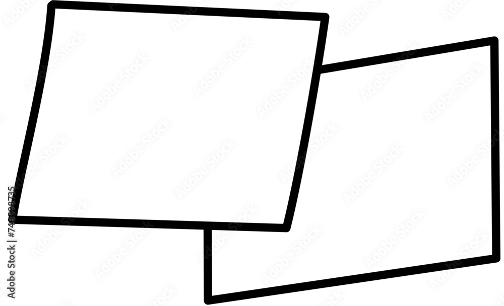 Obraz premium note paper outline stickynote reminder