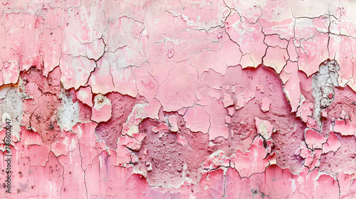 Abstract background concrete painted pink paint weat