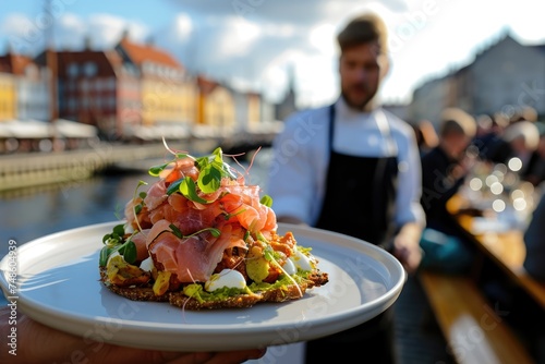 Tasting Copenhagen: Culinary Journey with Chef's Presentation of Smørrebrød Along the Historic Nyhavn Waterfront.
