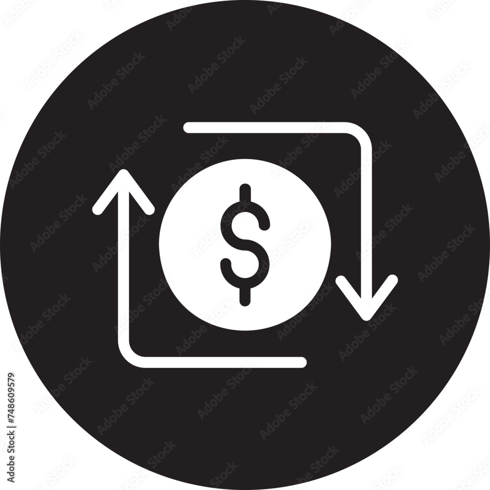 cash flow glyph icon cash flow glyph icon