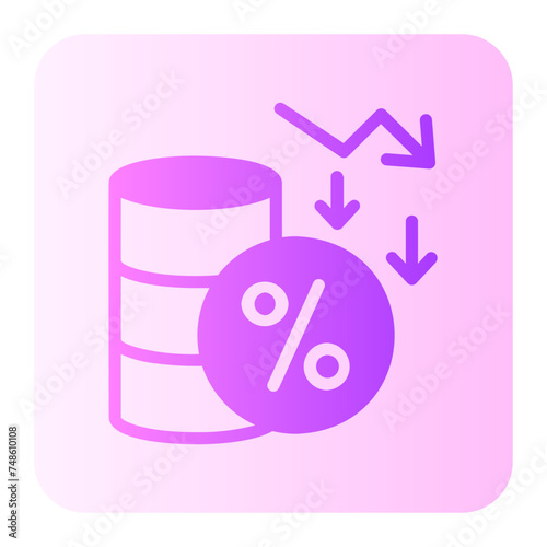 percentage gradient icon