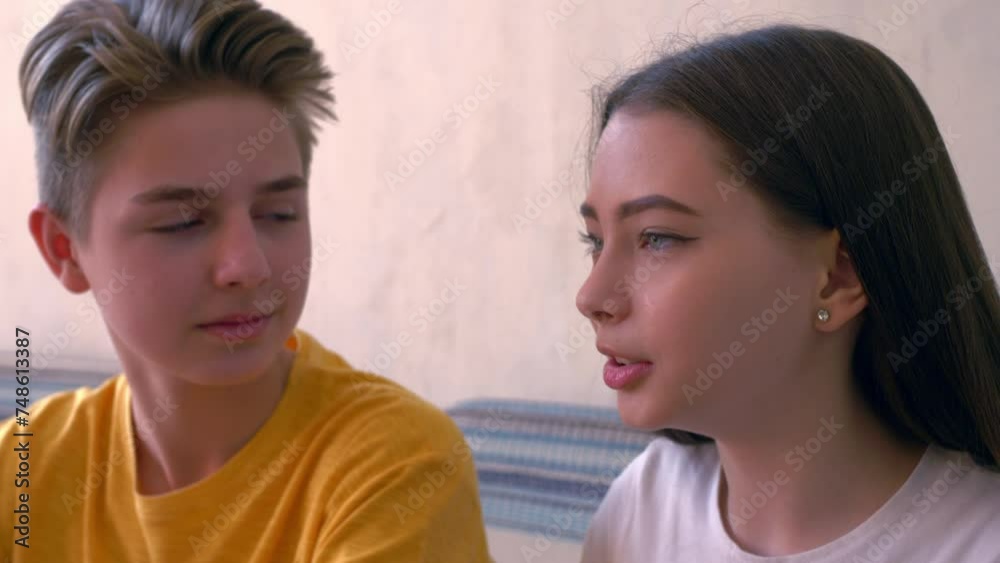 Intimate Tales: Teen Friends Share Moments Intimate Tales: Teen Friends Share Moments