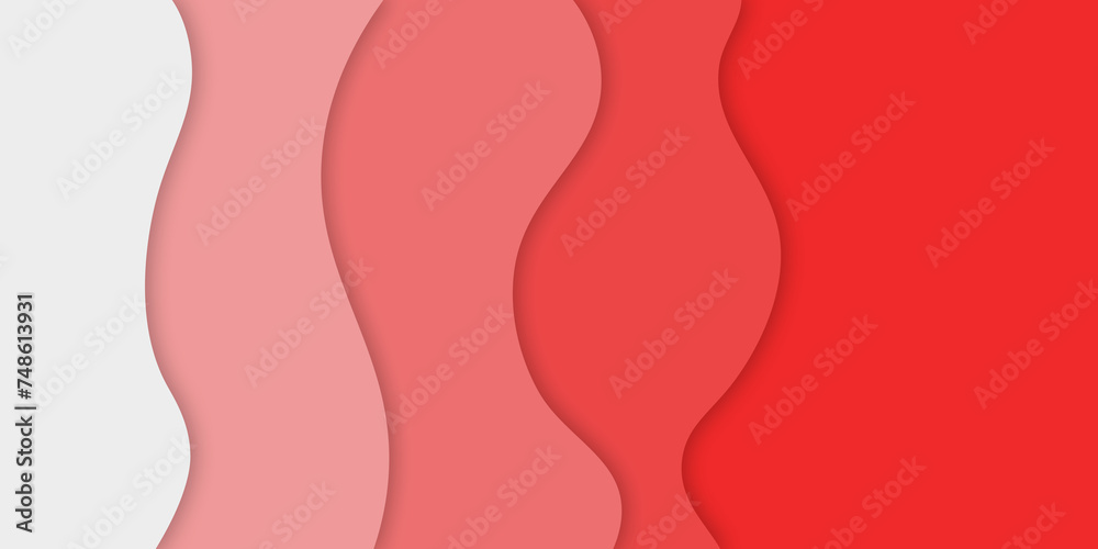 Red gradient curve background with copy space