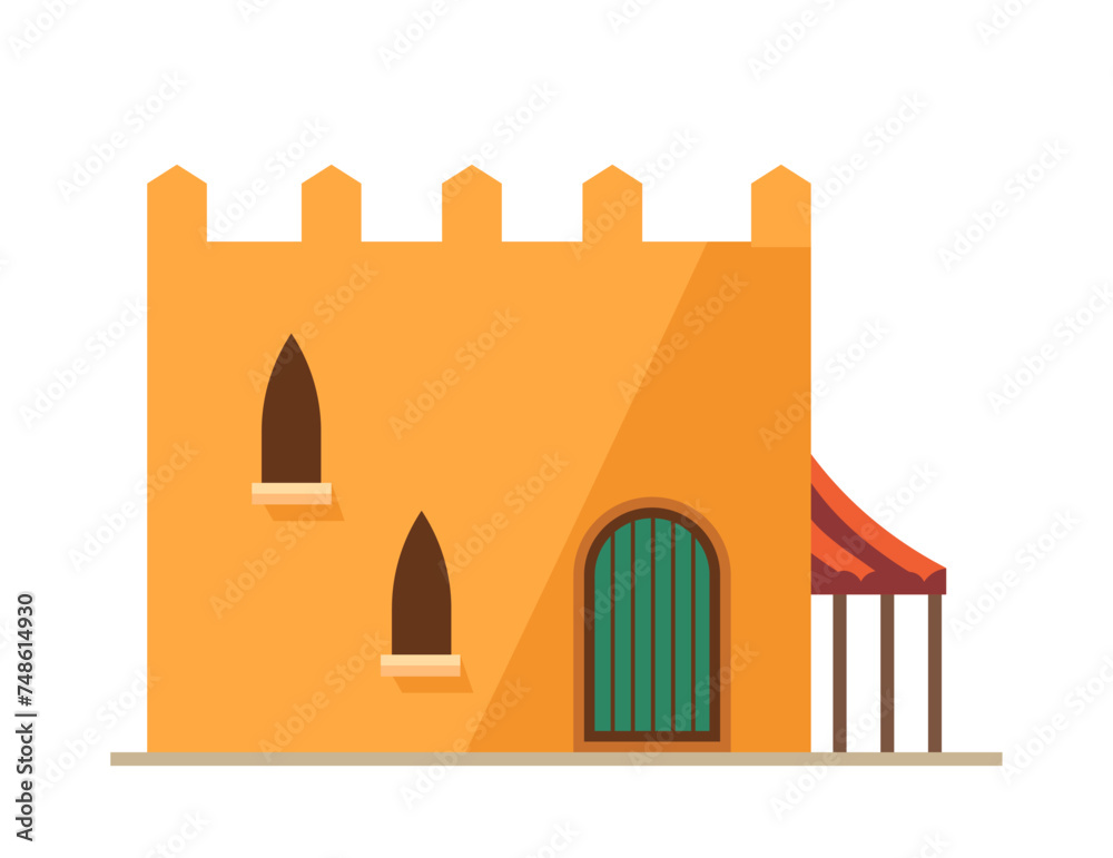 Middle east mud residence to live with canopy Middle east mud residence to live with canopy