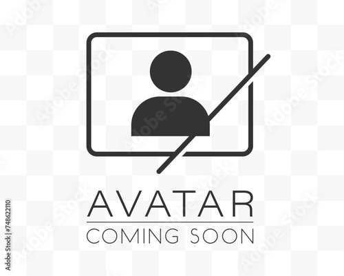 Avatar coming soon. No thumbnail available. No photo symbol.  Default thumbnail available. Photo coming soon. Profile picture. Photo not available icon. Transparent stock illustration.