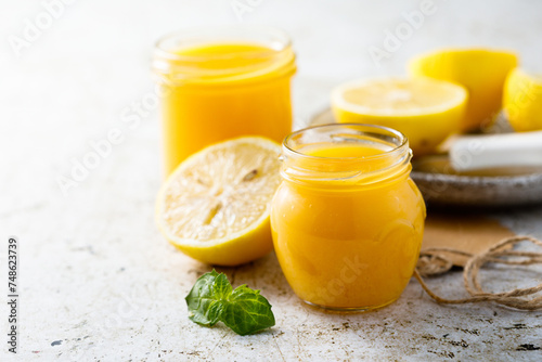 Traditional homemade lemon curd
