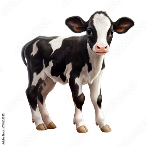 Cow on a transparent background