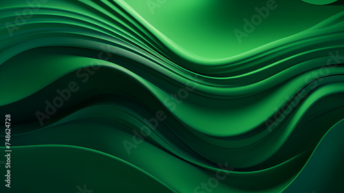 Abstract green waves background, Dynamic vector background of transparent shapes. Elegant presentation template in green colors, Wallpaper background , the above dynamic green