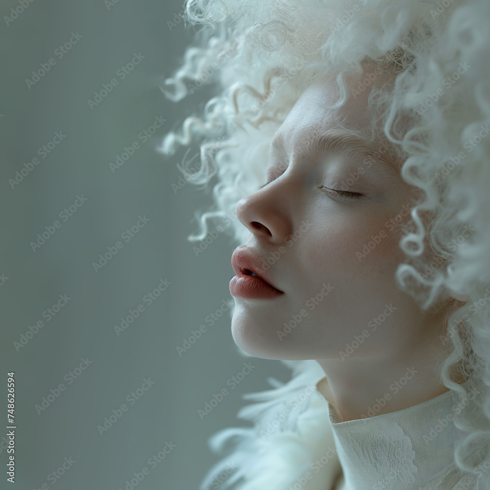 Beautiful person with albinism