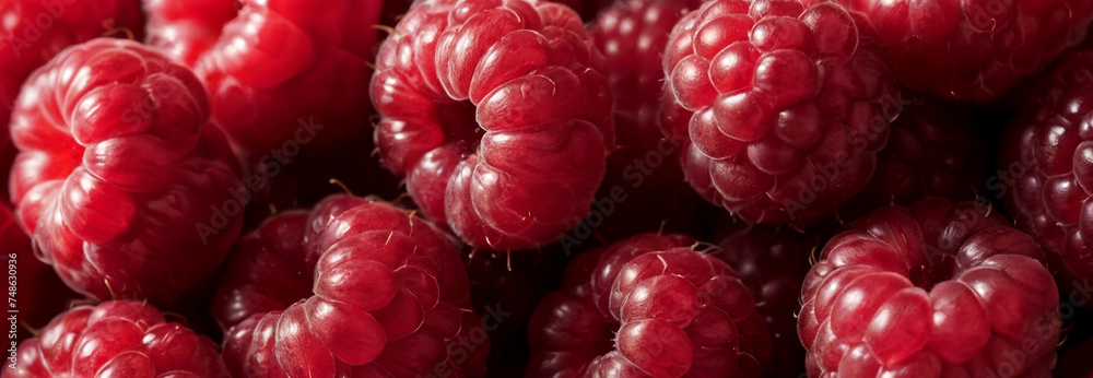 Juicy and irresistible raspberry banner for tempting and refreshing fruit promotion Juicy and irresistible raspberry banner for tempting and refreshing fruit promotion