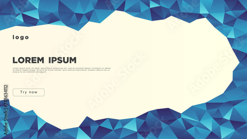 Abstract background with crystal inclusions and a place for text.