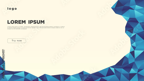 Abstract background with crystal inclusions and a place for text.