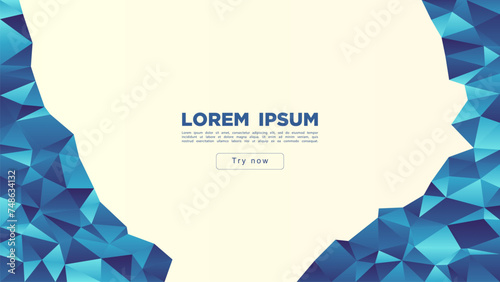 Abstract background with crystal inclusions and a place for text.