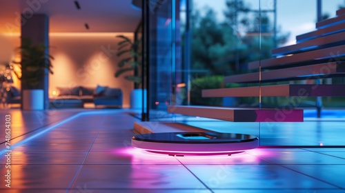 Futuristic High-Tech Floor Scales with LED Display