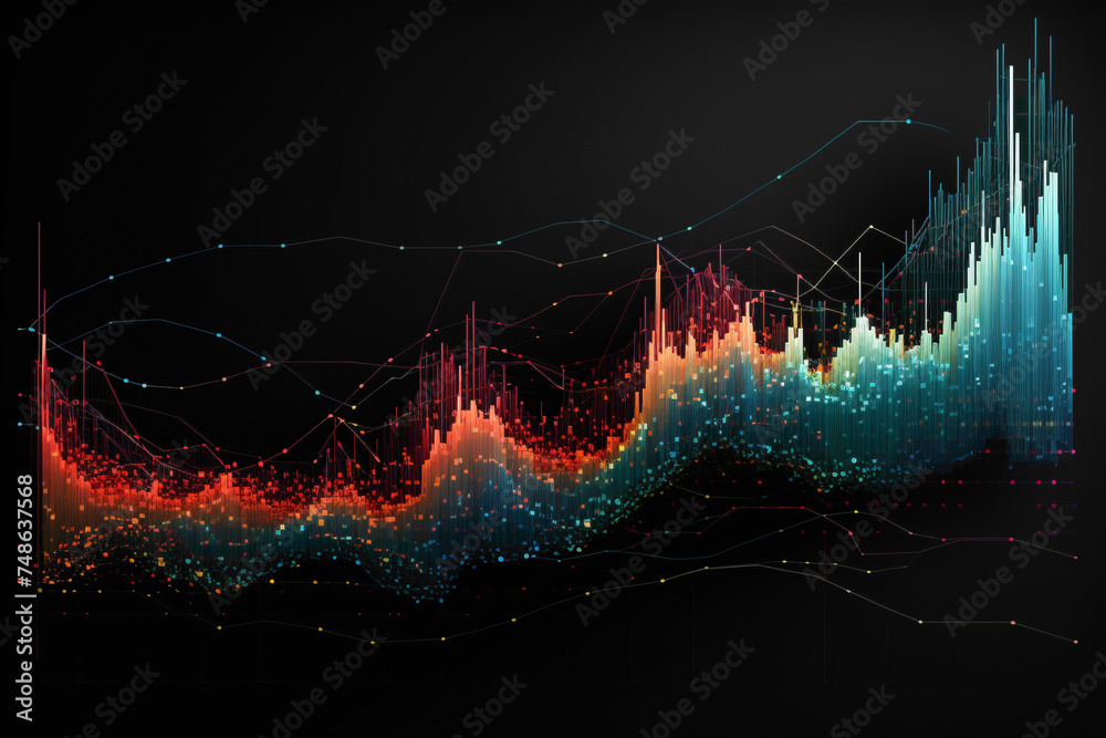 Advanced data visualization techniques applied to stock market graphs ...