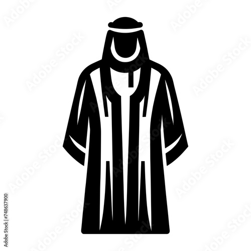 "This Symbolic Icon Portrays A Human Figure, A Muslim Man, In A Traditional Arabian Keffiyeh And Cloak, His Robe Exuding Solemnity."
