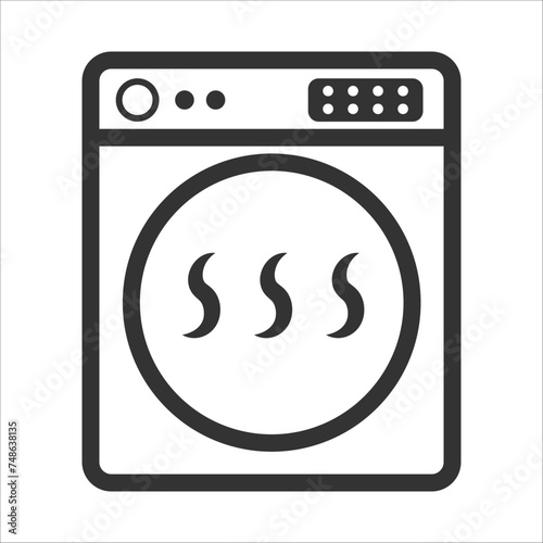 tumble dryer icon vector illustration symbol
