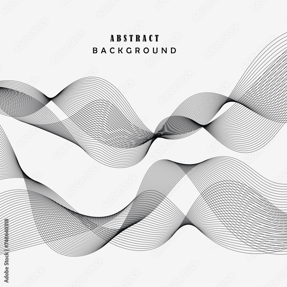 Abstract vector background with wavy lines. Set of waves. EPS10 Abstract vector background with wavy lines. Set of waves. EPS10