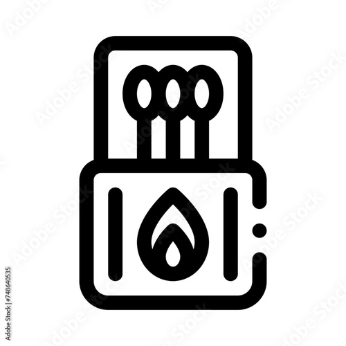 matches line icon