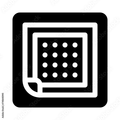 nicotine patch glyph icon