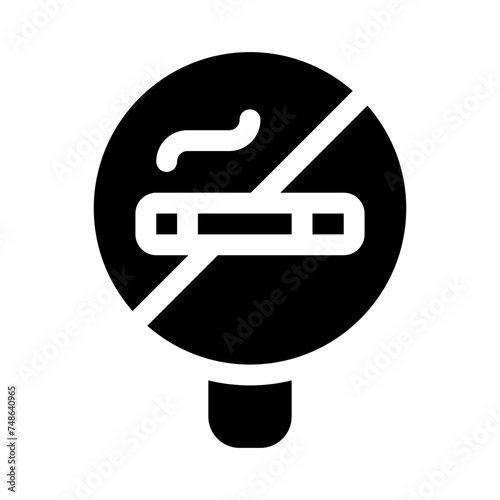 prohibition glyph icon