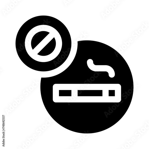 prohibition glyph icon