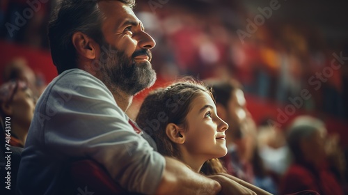 Cheerleader or Athletes' fans,People watching sports in the stadium