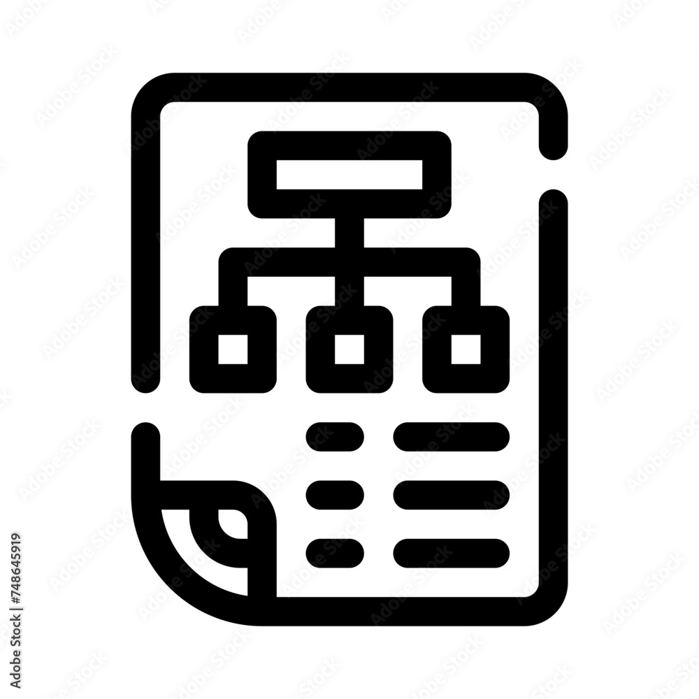 diagram line icon diagram line icon
