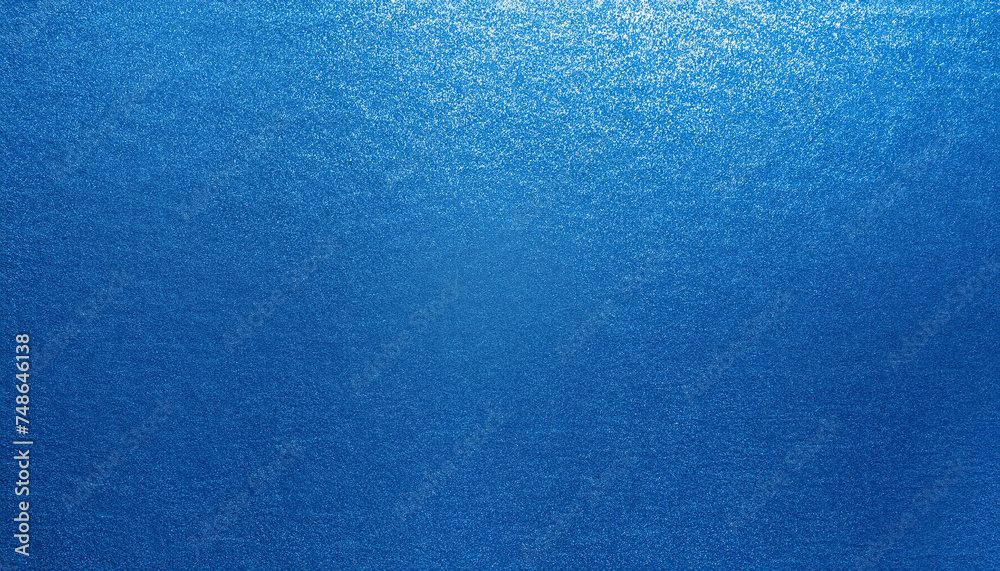 Blue metallic foil paper texture background. sun with space for text
