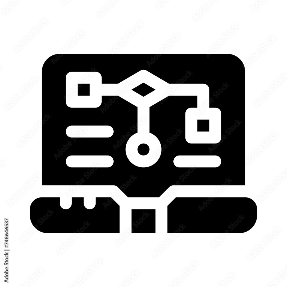 workflow glyph icon workflow glyph icon