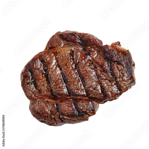 Grill ribeye steak Isolated on transparent background