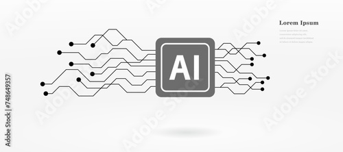 幾何学 AI 人工知能 回路 半導体 科学 背景