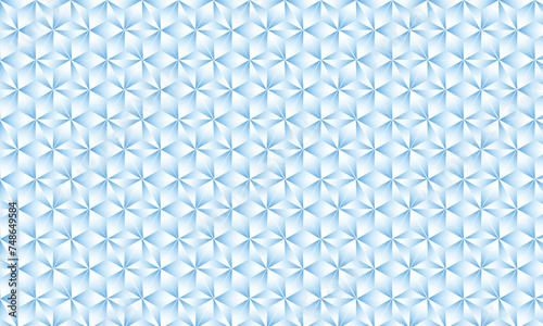 3D realistic Zinc and white gradient pattern. Modern cube texture. seamless pattern Background. Repeating tiles. Triangular volumetric elements of different random size. 3D illustration. EPS 10