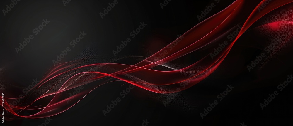 Abstract red curve wave light on black design modern luxury futuristic background vector illustration . Abstract red curve wave light on black design modern luxury futuristic background vector illustration .